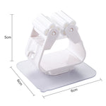 Mop Holder Wall Mounted Organizer Holder Household Kitchen Bathroom Adhesive Storage Broom Hanger Clip Hook Racks