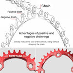MOTSUV Round Narrow Wide Chainring MTB  Bicycle 104BCD Tooth Plate Parts, Disk 32T, Disk 34T, Disk 36T, Disk 38T, Elliptic plate  32T, Elliptic plate 34T, Elliptic plate 36T, Elliptic plate 38T