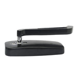 Anti-glare Square Aluminum Motorcycle Modified Rearview Mirror, White Mirror, Anti-glare