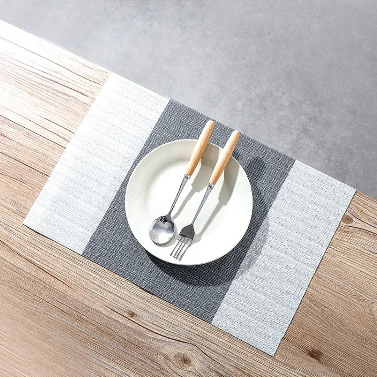 1796 Simple PVC Non-slip Insulation Table Mat Disposable Green Dishes Western Table Mat, 30 x 45cm