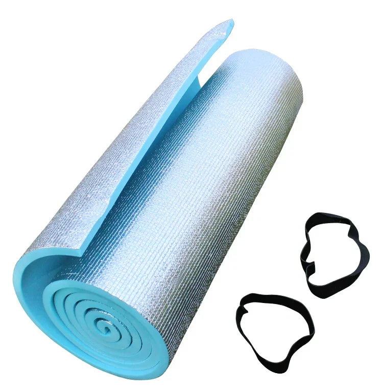 Thickened Single-sided Aluminum Film Outdoor Camping Picnic Mat Yoga Mat, 180x50cm