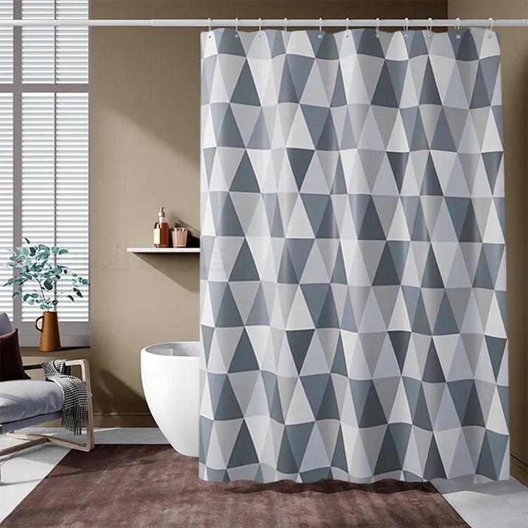 Curtains for Bathroom Waterproof Polyester Fabric Moldproof Bath Curtain, 80x180cm, 80x200cm, 100x180cm, 100x200cm, 120x180cm, 120x200cm, 150x180cm, 150x200cm, 180x180cm, 180x200cm, 200x180cm, 200x200cm, 220x200cm, 240x200cm, 260x200cm, 280x200cm      ...