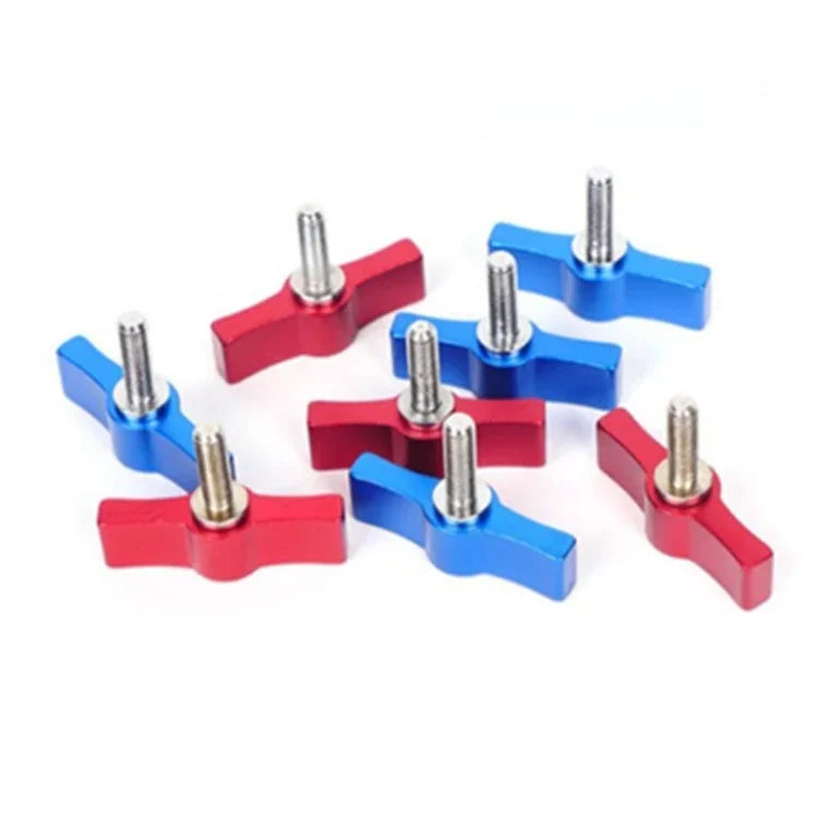 10PCS T-shaped Screw Multi-directional Adjustment Hand Screw Aluminum Alloy Handle Screw, M4, M5, M6