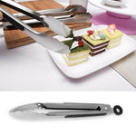 Stainless Steel Silicone Handle Kitchen Food Meat Barbecue Clip, 9 inch, 12 inch, 14 inch, 16 inch
