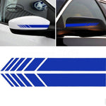 10 PCS Simple Rearview Mirror Car Stickers Rearview Mirror Personality Scratches Reflective Car Stickers, D5