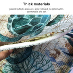Marine Series Pattern Bathroom Toilet Non-slip Mat Flannel Absorbent Foot Pad, 46x76cm, 50x80cm