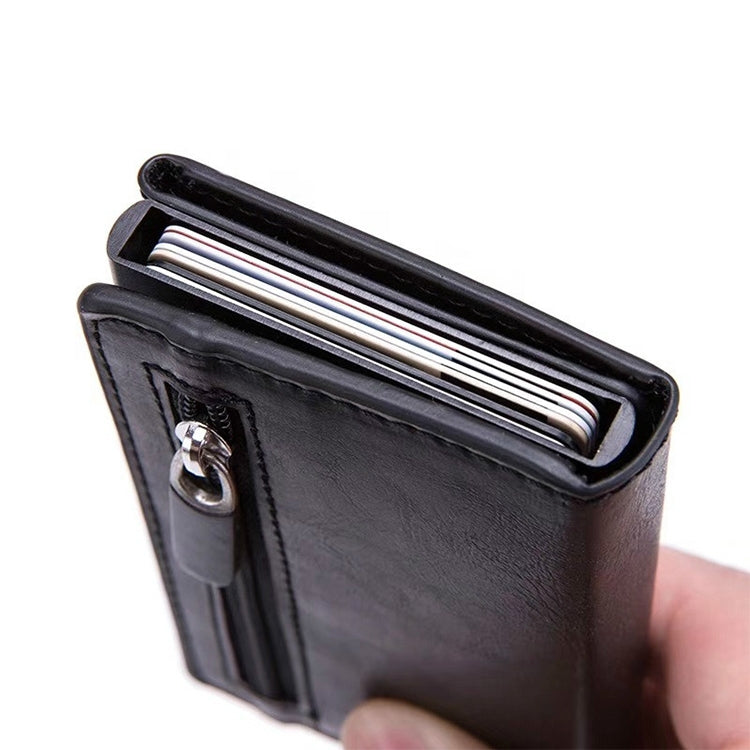Magnetic RFID Bag Multifunctional Aluminum Automatic Pop-up Credit Card Package