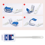 No Dead Corner Soft Bristles Disposable Toilet Brush, White, Black, Blue, Green