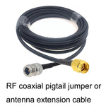 SMA Male to N Female RG58 Coaxial Adapter Cable, SMA Male to N Female 0.5m, SMA Male to N Female 1m, SMA Male to N Female 1.5m, SMA Male to N Female 3m, SMA Male to N Female 5m, SMA Male to N Female 10m