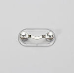 Magnetic Glasses Holder Magnetic Brooch Number Plate Headset Glasses Clip, Black, Silver, White Diamond, Colored Diamond