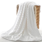 Spring and Autumn Double Layer Baby Knitted Fleece Blanket Bedding