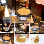 Electric Waffle Maker Egg Roll Maker DIY Ice Cream Cone Machine Crispy Omelet Machine, US Plug, UK Plug