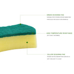 10 PCS Magic Sponge Eraser Cleaner Kitchen Clean Scouring Cloth Dish Washing Kitchen Cleaning Tools, 10x8x3cm, Waist Shape, 10x8x3cm, Square