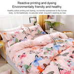 4pcs / Set Printing Bedding Set Bed Sheet  Pillowcases Cover, For 2.2m Bed