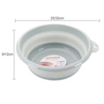 Folding Washbasin Outdoor Travel Portable Washtub, 9x25cm, 12x32cm