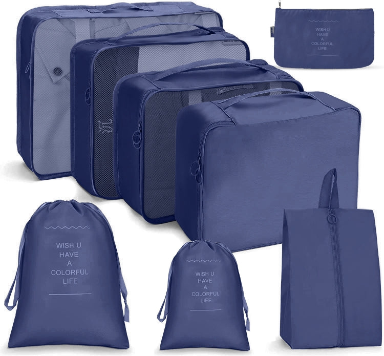 Travel Storage Bag Set Folding Storage Bag, 7 In 1, 8 In 1 Beam Mouth, 8 In 1 Cosmetic Bag, 8 In 1 Toiletry Bag, 9 In 1 Cosmetic Bag, 9 In 1 Toiletry Bag
