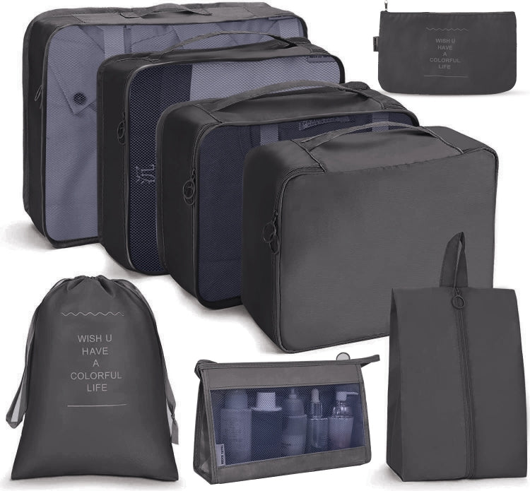Travel Storage Bag Set Folding Storage Bag, 7 In 1, 8 In 1 Beam Mouth, 8 In 1 Cosmetic Bag, 8 In 1 Toiletry Bag, 9 In 1 Cosmetic Bag, 9 In 1 Toiletry Bag