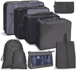 Travel Storage Bag Set Folding Storage Bag, 7 In 1, 8 In 1 Beam Mouth, 8 In 1 Cosmetic Bag, 8 In 1 Toiletry Bag, 9 In 1 Cosmetic Bag, 9 In 1 Toiletry Bag