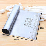Home Durable Stainless Steel with Scale Section Noodle Cutter Baking Tools, Noodle Cutter (Silver)