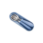 3 PCS/ Set 304 Stainless Steel Spoon and Fork Box Cute Baby Kindergarten Tableware Set