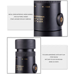 LUXUN 10-30x40 Single-Cylinder HD High-Power Telescope Mobile Phone Mini Telescope, Telescope & Phone Clip & Tripod