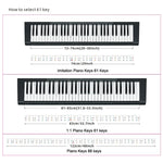Children Beginner Piano Keyboard Color Stickers Musical Instrument Accessories, Imitation Piano Keys 61 Keys, Piano Keys 61 keys