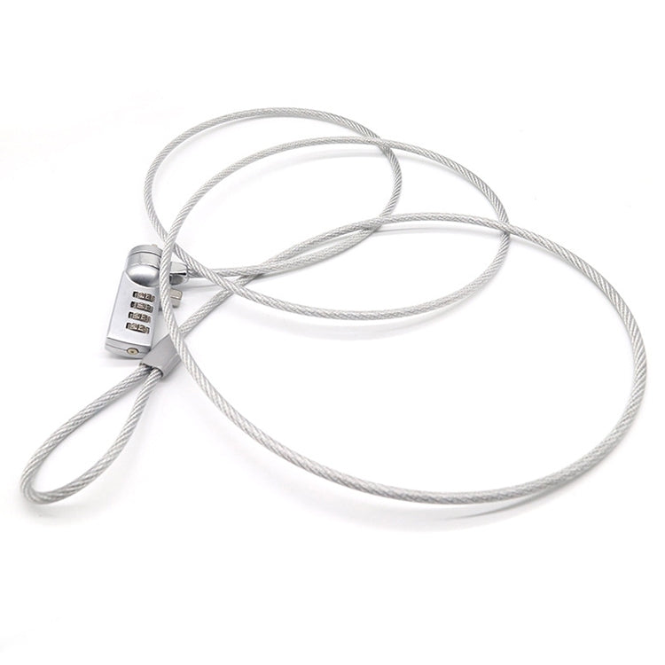 Four Digit Computer Lock Notebook Universal Anti-theft Password Lock, Diameter 3.5 mm Length 1.2 m