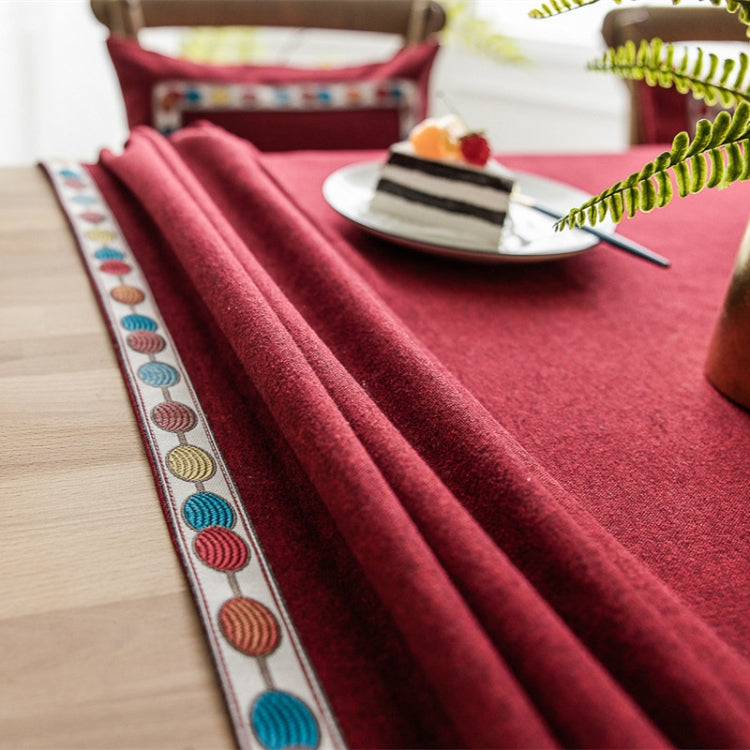 Solid Color Waterproof Tablecloth Linen Rectangular Tablecloth, 130x220cm, 130x240cm, 140x260cm, 130x300cm, 140x300cm