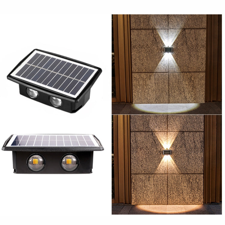 Solar Wall Lamp Outdoor Waterproof Up And Down Double-headed Spotlights, 4LED, 8LED, 6LED
