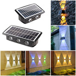 Solar Wall Lamp Outdoor Waterproof Up And Down Double-headed Spotlights, 4LED, 8LED, 6LED