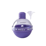 2PCS Home Whiskey Bulb Ice Ball Ice Cube Silicone Mold With Funnel, With Funnel+Sky Blue, With Funnel+Lavender Purple, With Funnel+Cherry Blossom Pink, With Funnel+Banana Yellow