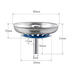 Stainless Steel 304 Washbasin Sink Filter Cover, Bright Filter Cover