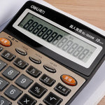 Deli 1559N Live Voice Calculator Multifunctional Office Finance 12-bit Calculator, 1559N
