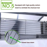 HZ-003 BBQ Grill Outdoor Portable Stainless Steel Stove Household Charcoal Barbecue Rack, M, L