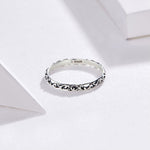 Vintage Pattern Sterling Silver Ring S925 Fashion Pattern Ring, 6 US Size, 7 US Size, 8 US Size, 9 US Size
