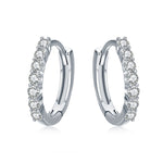 S925 Sterling Silver Jewelry Earrings Inlaid Zircon Earrings