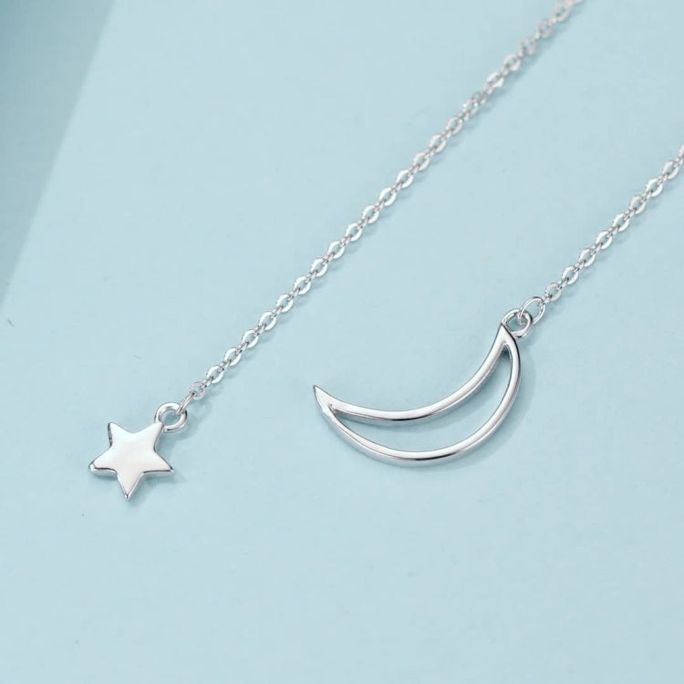 Stars Moon S925 Sterling Silver Necklace, SCN108