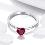 S925 Sterling Silver Ring Heartbeat Fashion Ring, 6, 7, 8