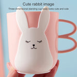 Creative Cute Mouthwash Cup Household Brushing Cup Plastic Children Cup with Handle, Nordic Powder, Nordic Grey, Nordic Blue