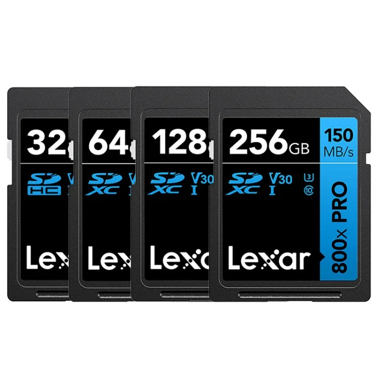 Lexar SD-800X Pro High Speed SD Card SLR Camera Memory Card, 32GB, 64GB