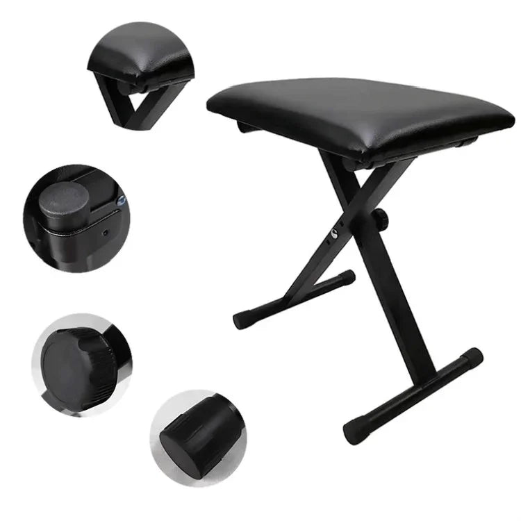X-shaped Liftable Folding Bench for Musical Instruments, X-shaped Liftable Bench