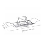 304 Stainless Steel Bathtub Rack Retractable Bracket Bathroom Shelf, Stainless Steel Bathtub Rack