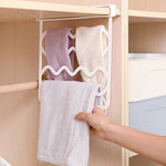 Wardrobe Layered Partitions Bookcase Storage Partitions Freely Partition Bars, White, Gray