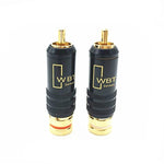 2pcs WBT-0144 RCA Lotus Plug AV Audio and Video Plug