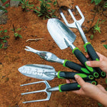 Aluminum Alloy Garden Vegetable Garden Tool Sea Tool, Wide Shovel, Scale Shovel, Three-tooth Shovel, Three-tooth Rake, Weed Puller, 4 PCS / Set, 5 PCS / Set