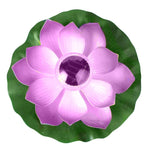 Solar Outdoor Waterproof Floating Light Garden Courtyard Lotus Light, Pink, Light Yellow, White, Purple, Red
