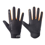 HSLEJP Outdoor Sports Breathable Touch Screen Antiskid Cycling Full Finger Gloves, M, L