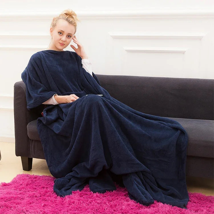 Spring and Autumn Soft and Thick Coral Fleece Blanket TV Blanket, Red, Pink, Navy