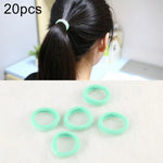 20pcs / Pack Girls Kids Rubber Bands Ponytail Holder Elastic Hair Bands