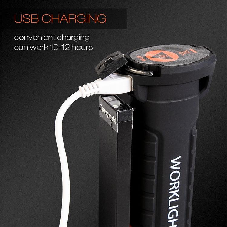 Handheld Movable Work Lights USB Charging Multi-functional and Folding Emergency Lights, 14.8 x 4.7cm